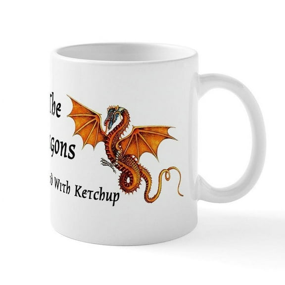 CafePress - Meddle Not In The Affairs Of Dragons... Mug - 11 oz Ceramic Mug - Novelty Coffee Tea Cup