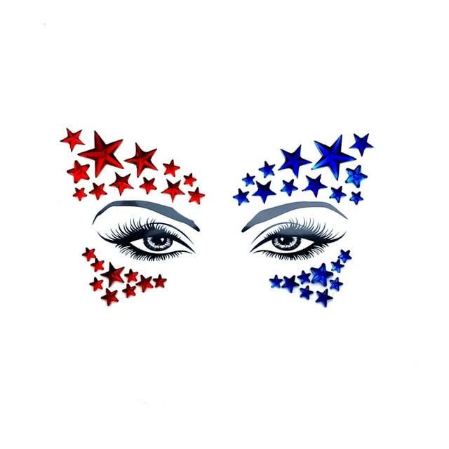 Neva Nude Americana Crystal Jewel Face Crystal Sticker - Gemas para carnavales, festivales de Halloween, raves y fiestas | Adhesivo de grado médico resistente al agua y al sudor | Hecho en EE.UU.