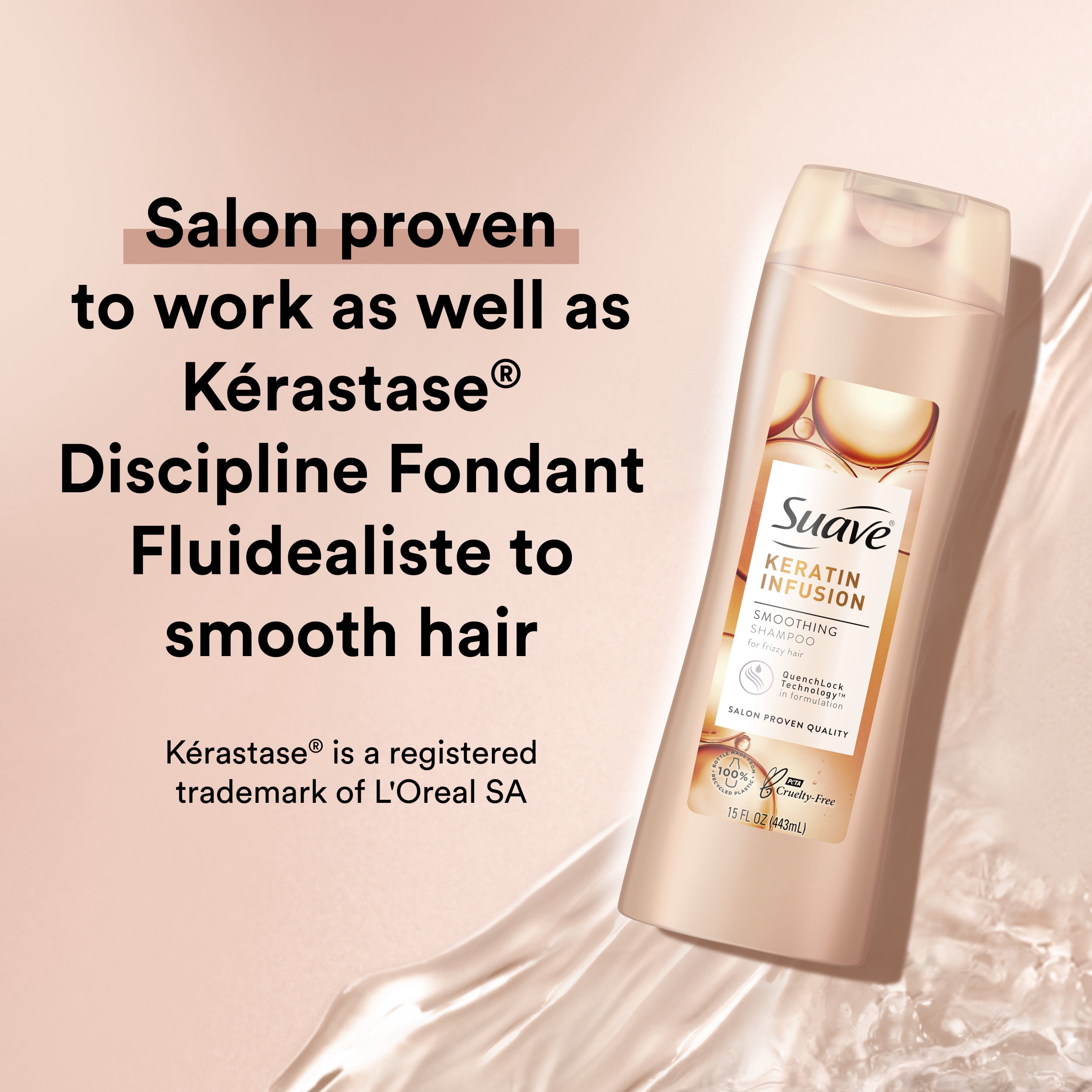 Suave Professionals Smoothing Shampoo Keratin Infusion 15 oz