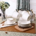thumbnail image 3 of QUMIIRITY Soporte Para Tazas De Café Negro De Acero Inoxidable Para Organizar Y Decorar El Hogar, 3 of 8