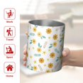 thumbnail image 5 of Floral 12oz Stainless Steel Coffee Mug – Double-Wall Insulated Cup with Spill-Resistant Lid, 360° Full-Print Design, Keeps Drinks Hot & Cold for Home, Office, Travel,Thanksgiving,Christmas, Spring, 5 of 5