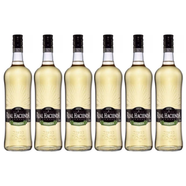 Pack de 6 Tequila Real Hacienda Reposado 700 ml