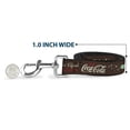thumbnail image 5 of The Coca-Cola Company Pet Leash, Dog Leash, Coke Drink Coca Cola Pause and Refresh Bottle Brown Red White, 6 Feet Long 1.0 Inch Wide, 5 of 6