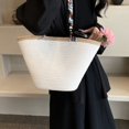 thumbnail image 5 of Bolso tejido pastoral para mujer, gran capacidad, primavera, verano, nuevo, para vacaciones, cesta de verduras, bolso de hombro, bolso de playa, venta al por mayor, 5 of 5
