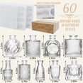 thumbnail image 2 of Set de jarrones Glass Bud Arme, 60 unidades, flores a granel de vidrio transparente, 2 of 7