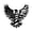 A, variant on huayou 4th of July Black White Eagle Sticker, American Flag Pattern, Independence Day Decor for Party, Car, Fridge, Laptop