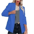 thumbnail image 2 of Dgankt Blazers for Women Solid Color Long Sleeved Lapel Suit Jacket Long Sleeved Small Suit Temperament Slim Top Jacket,Size S-3XL, 2 of 7