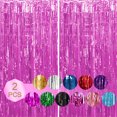 thumbnail image 3 of Destyer 1pcs Set Streamers Party Decorations Streamers Decorations 6.5ft Tinsel Curtain Backdrop Photo Backdrop For Birthday Pink 6.5ft 2Set, 3 of 6