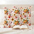thumbnail image 3 of Fall Pumpkins Outdoor Waterproof Pillow Covers, Thanksgiving Flower Country Leaves Rustic Fruit Decorative Square Throw Pillowcase Sofa Cushion Sham for Patio/Couch/Chair, 26"x26" 2 Pack, 3 of 8