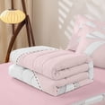 thumbnail image 5 of Homewish Princess Bowknot Zipper Full Size Comforter Sets with Fitted Sheet and 2 Pillowcases For Bowtie Lovers,Kids Cute Bows Zipper Bedding Set,Pink Reversible,4-Piece, 5 of 7