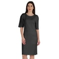 thumbnail image 1 of Inkmeso Robe T-Shirt pour Femmes à Manches au Coude, Coupe Régulière, avec Poches avant, 1 of 8