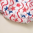thumbnail image 5 of mgoYE Newborn 4th of July Outfit Girl Fourth Clothing for Baby USA Smocked Bubble Romper Infant Bodysuit Memorial Day(Red,9-12 Months), 5 of 6