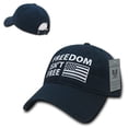 thumbnail image 3 of RapDom Freedom Isn't Free Graphic Relaxed Mens Cap [Navy Blue - Adjustable], 3 of 3