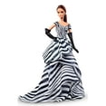 thumbnail image 5 of Barbie Chiffon Ball Gown Black and White Collection Doll 2015 Mattel DGW59, 5 of 6