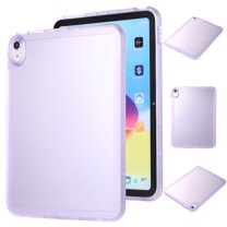 SaniMore for iPad 10th Generation 10.9" 2022 Back Case, Ultra-clear Shockproof Drop Resistant Slim & Lightweight No-yellow Protective Shell for iPad 10th Generation 10.9" 2022, Purple