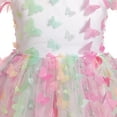 thumbnail image 4 of IDOPIP Toddler Party Dress Girls Butterfly Daisy sequins Princess Dress Ruffle Tulle Tutu Wedding Dress, 4 of 9