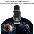thumbnail image 4 of Square 2Pack PU Leather Halloween Eyeballs Cruise Luggage Tag with Privacy Cover and Name ID Tag for Travel Handbags Backpacks Luggage Tags, 4 of 6