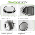 thumbnail image 2 of Empty Paint Cans with Lids 1 Quart Paint Storage Containers 6 Pieces Metal Can Buckets for Preserving Paint with Bottle, 2 of 6