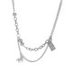 thumbnail image 5 of Collar de acero de titanio estilo hip-hop europeo y americano a juego para hombres y mujeres 55 cm, 5 of 5