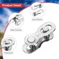 thumbnail image 4 of Uxcell 8pcs Bicycle Missing Link 6/7/8 Speed Reusable Steel Bike Chain Link Silver, 4 of 7
