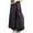 Black, variant on Summer Pants for Women Long Pants Jeans Flared Elastic Waist Wide Leg Brushed Linen Jeans Flowing Pleated Short Casual for Women Fashion 2017 Leg Business Travel Black M
