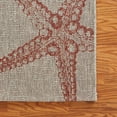 thumbnail image 6 of Laddha Home Designs 3' x 5' Coral Red and Beige Starfish Rectangular Outdoor Area Throw Rug, 6 of 9