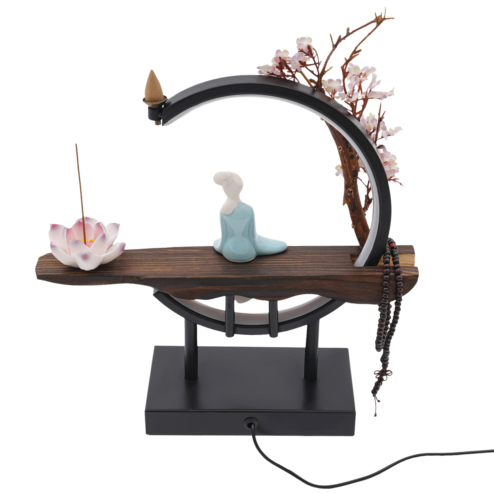 Retro Style Porcelain Backflow Incense Burner Incense Cone Sticks Holder Home Decor for Home and Office Classical