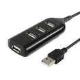 thumbnail image 1 of axGear New 4 Port USB 2.0 480 Mbps High Speed USB HUB Laptop PC Slim Smallest Mini, 1 of 3