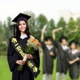 thumbnail image 1 of CaiYueKe Graduation Headband and Shoulder Straps for Congrats Grad Party Supplies Bachelor Cap Headband with Doctoral Hat Black Sash Satin Tassels Tiaras for Graduation Party Dress up Favor Photo, 1 of 6