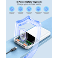 thumbnail image 4 of Portable Charger Power Bank, 10000mAh Mini Portable Battery Fast Charging Battery Pack Travel Essentials, PD 3.0 QC 4.0 External Phone Powerbank for iPhone Android Samsung and USB/USB-C Devices, 4 of 7