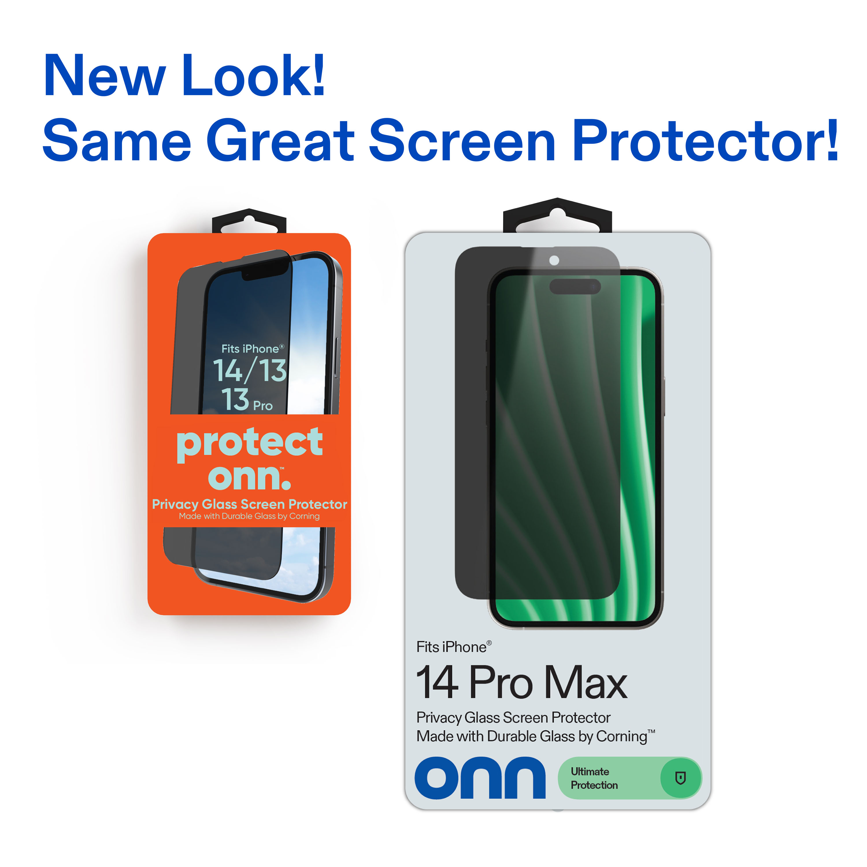 onn Privacy Glass Screen Protector for iPhone 14 Pro Max by Corning photo 3