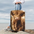 thumbnail image 7 of Gukieu Cute Calf Butterflies A Print Suitcase Protective Cover, Elastic Zipper Buckle Suitcase Protective Cover, Suitable for Travel, Business Trip-Medium, 7 of 7