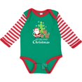 thumbnail image 3 of Inktastic My 2nd Christmas with Santa Reindeer and Tree Boys or Girls Long Sleeve Baby Bodysuit, 3 of 5