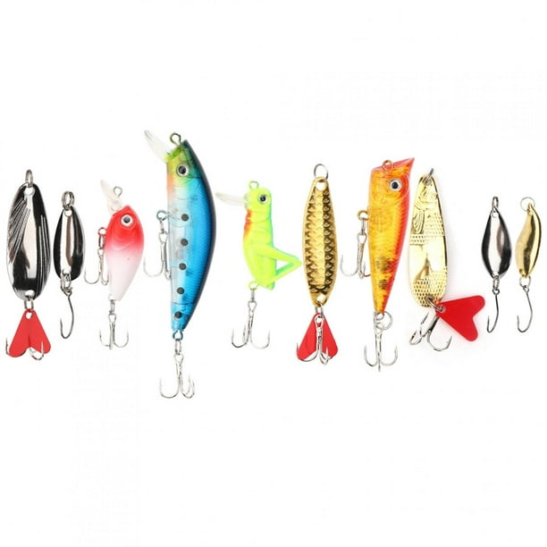 Fosa Sequins Fishing Lure Kit Mini Reusable Artificial Bait with