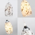 thumbnail image 6 of FSLiving Halo Track Lighting Pendants, 3.2 Ft, Dimmable H-Type Track Mount Nordic Blown Modern E26 Socket Oval Bell Design Multi Toned Glass Cover Chandeliers for Kitchen Island Customizable, 6 of 9