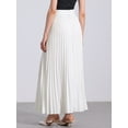 thumbnail image 3 of DARING DIVA Women's High Waist A-line Maxi Skirt 3XL White, 3 of 6