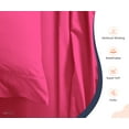 thumbnail image 3 of Queen Size Egyptian Cotton Bed Sheets 800 TC Sheet Set Hot Pink Solid Cotton 18" Deep, 3 of 5