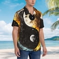 thumbnail image 5 of Daiia Yin Yang Hawaiian Shirt for Men Gentle Cotton Regular Short Sleeve Casual-3X-Large, 5 of 9