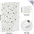 thumbnail image 3 of GZHJMY Cute Christmas Star Texture Bath Towels Set - 1 Bath Towel 1 Washcloth Extra Absorbent 100% Cotton Towels, Super Soft Bathroom Towels for Home, Hotel Travel, 3 of 7