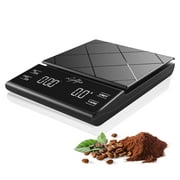 LIGHTZER Coffee Scale with Timer Digital | Kitchen Food Scale with Tare Function | Jewelry Scales with LCD Display | Great for French Coffee or Italy Cappuccino (Batteries NOT Included)