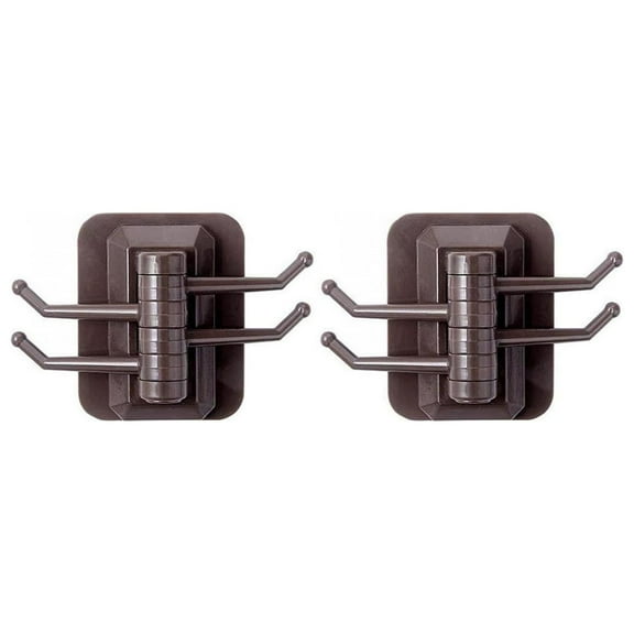 Needhep Heavy Duty Metal Coat Hanger Rustproof Medium Wire Toggle Hooks, Hanger Slatwall Panel Hook Slat Wall Hook Heavy Duty Sticky Holder Hooks, For Hanging Hat (Coffee)