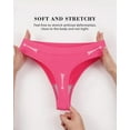 thumbnail image 4 of Sunm Boutique 10 Pack Seamless Thong For Women No Show High Waisted Thong Breathable Tangas Panties S-XL, 4 of 9