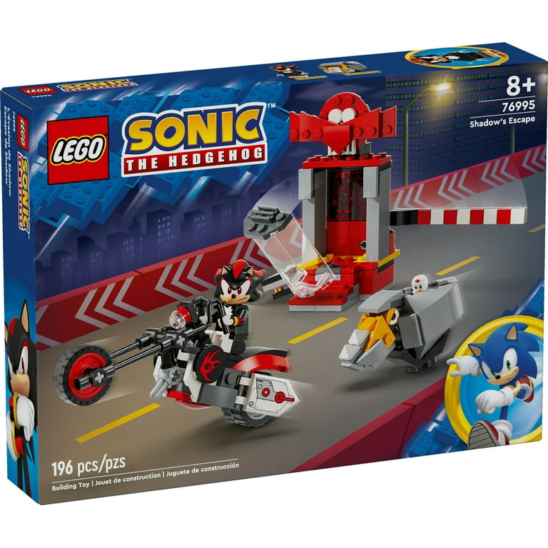 LEGO Sonic the Hedgehog Shadow the Hedgehog Escape Building Set, Gift for  Gamers 76995