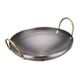 thumbnail image 3 of Wok en Acier Inoxydable Marmite Poêle Ustensiles de Cuisine pour Randonnée Shabu Extérieur 8 Pouces, 3 of 9