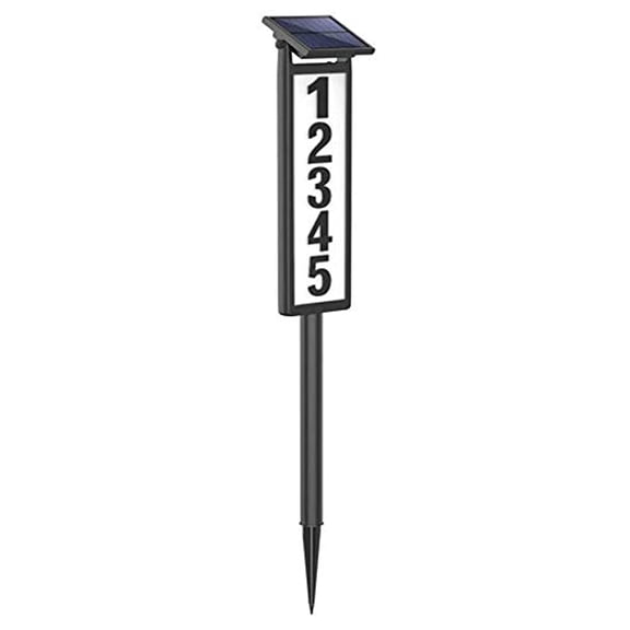 SUNGATH Lighted House Address Numbers Sign Plaques, Solar Powered House Numbers Light for House and Yard (Height 35 Inches, 1 Pack)