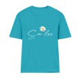 thumbnail image 1 of Babysbule Hauts en Liquidation pour Femmes T-shirt à Manches Courtes Imprimé Lettre Col Rond Mode Décontracté Ample, 1 of 4