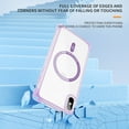 thumbnail image 6 of Allytechgroup Magnetic Compatible with iPhone XS/X Clear Case, [Not-Yellowing] [Military Grade Drop Protection] Shockproof Protective Clear Phone Case for iPhone XS/X, Purple, 6 of 7