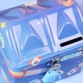 thumbnail image 3 of WRITWAA 2Pcs Creative Desktop Ornament Iron Money Box with Lock and Assorted Colors, 3 of 7