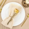 thumbnail image 5 of Washable Napkins,6Pcs Reusable Woven Table Fringed Decorations,QZS Portable Cotton Napkins,Size 16.5x16.5 Inch,Suitable for Formal Dining, Everyday Meals, 5 of 6