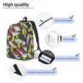 thumbnail image 3 of Rocae Green Mushroom for Durable Canvas Backpack Leisure Large Bag Travel Rucksack Multi-function Backpack Small, 3 of 8